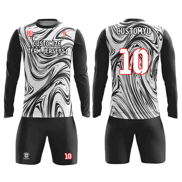 Custom Soccer Goalie Jersey Full Sublimated Club goalkeeper Uniform set Make Your Team Training Jerseys with name, number and logo401